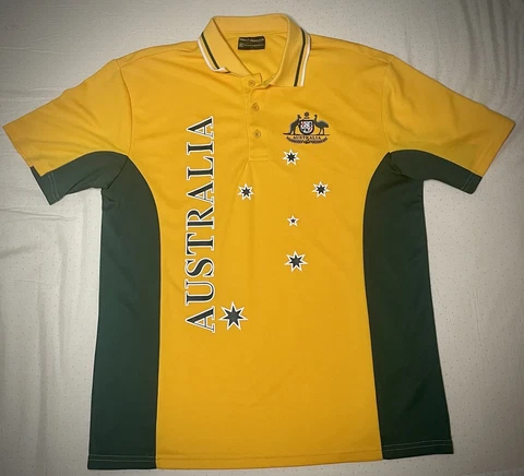 Hoxley Australia Football Shirt XL Yellow And Green Cover
