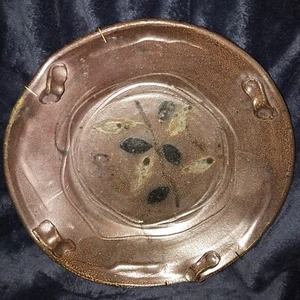Jeff Whyman Sculpted Clay Ceramic Pottery Stoneware Plate Tray Wall Art 10” - Picture 1 of 12
