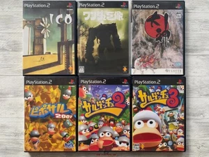 SONY PS2 ICO & Colossus with Wanda & Okami &  Saru Getchu 2 3 & Piposal 2001 set - Picture 1 of 14