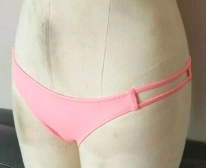 VICTORIA'S SECRET ITSY BIKINI SWIM BOTTOM PEACH COLOR  SMALL S NWOT - Picture 1 of 2