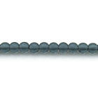 Montana Blue Transparent - 100 4mm Round Pressed Czech Glass Druk Beads