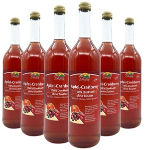 Bleichhof Apfel-Cranberry Direktsaft – 100% Direktsaft, vegan (6x 0,72l) - Bild 1 von 5