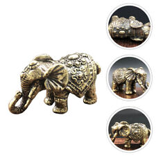 Exquisite Brass Elephant Ornament for Home Office