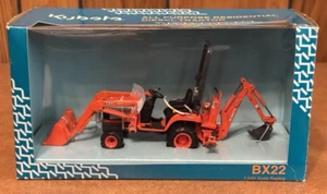 HTF 1/24 Scale Kubota BX22 Toy Tractor with Backhoe - Bucket Loader - Stabilizer - Picture 1 of 10
