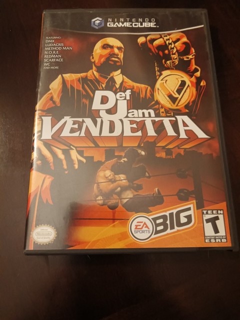 NINTENDO GAMECUBE - DEF JAM: VENDETTA Game COMPLETE Scarface METHOD MAN  Tested