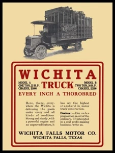 1913 Wichita Trucks of Wichita Falls, Texas NEW METAL SIGN: 12x16" Ships Free - Picture 1 of 1