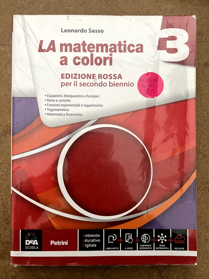 LA matematica a colori ed.Rossa vol. 3 - Petrini - Immagine 1 di 1