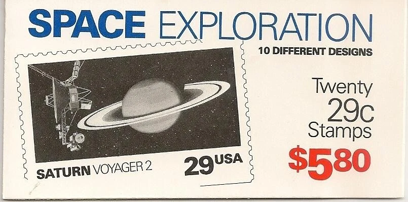US 2568-2577 2577a BK192 Space Exploration 29c booklet 20 MNH 1991 - Image 1 of 1