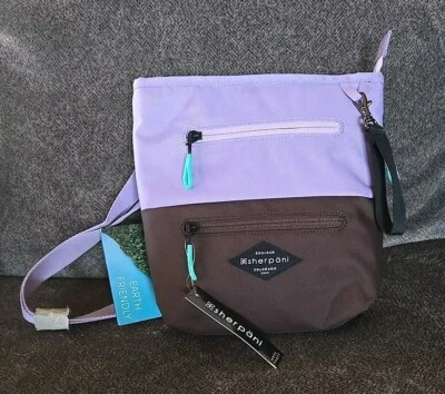 Bolsa tiracolo Sherpani Sadie lavanda leve RFID antirroubo nova com etiquetas - Imagem 1 de 4