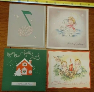 4 VINTAGE GREETING CARDS FROM 1947 {06} - Picture 1 of 8
