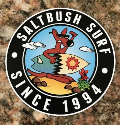 Saltbush Surf Sticker - Australia Surf Shop Surfing Apparel Water Sports Beach