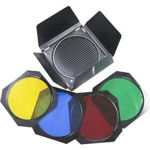 Phottix Juego de puertas de granero, rejilla y gel para reflectores de 7 pulgadas - Imagen 1 de 2
