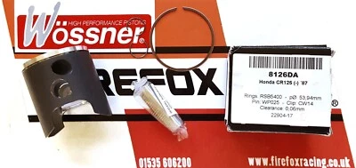 Kit de pistón Honda CR125 1987 Wossner Racing - 55,94 mm 56 mm de diámetro - 8126D200 Foto 1 de 4