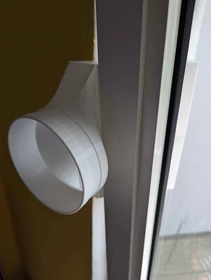 MARKENLOS Klimaanlagen Schlauch Adapter für Dach- und Kippfenster – Für weiche Schläuche