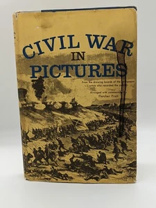 Civil War In Pictures Fletcher Pratt Book Club Edition Vintage 1955  - Picture 1 of 4