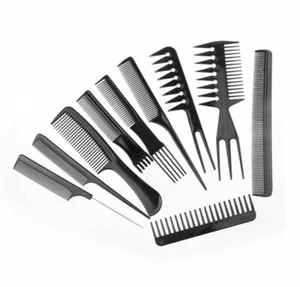 Professional Salon Hair Comb Set Hair Dressing Barber Make up (10 PCS/Set) - Picture 1 of 2