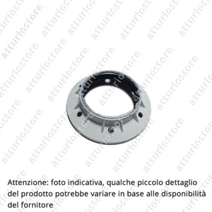2x Ghiera in plastica per portalampada E27 Ø5cm bianco - Foto 1 di 1
