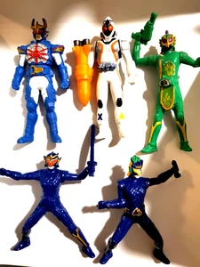 japan Kamen Rider soft vinyl dolls 4 character goods figures used from Japan - Picture 1 of 6