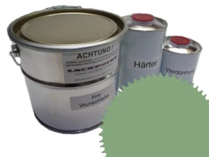 1 Liter Set 2K Autolack RAL 6021 Blassgrün Glanz UNI kein Klarlack Tuning ! - Bild 1 von 1