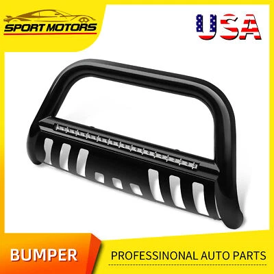 Front  Bumper Bull Bar Grille Guard for 2016-2023 Toyota Tacoma W/ Light Bar - Image 1 of 4