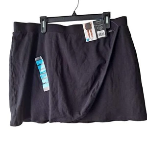 Jones New York Signature Womens The Faux Wrap Pull On Skort Black Size XL NWT - Picture 1 of 8
