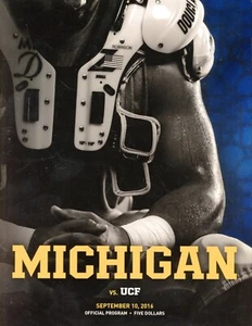 REVISTA INSIDE 2016 FOOTBALL MICHIGAN VS UCF 10 DE SEPTIEMBRE PROGRAMA OFICIAL - Imagen 1 de 2