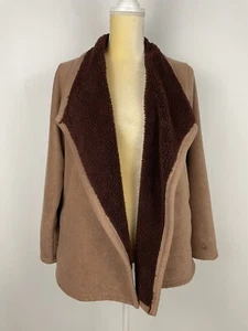 Cuddl Duds Fleecewear Sherpa Cascade Front Wrap Brown Jacke Damen Größe XS - Bild 1 von 10