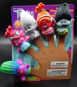 2023 DreamWorks TROLLS World Tour Finger Puppets w/ Poppy, DJ, Branch & Friends - Picture 1 of 8