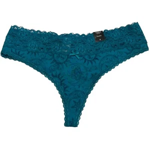 NWT TORRID Thong Pantie Sz 0X-1X-2X-3X-4X Jersey Lace Green Teal Sun Moon - Picture 1 of 12