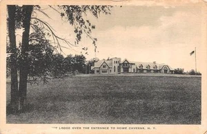 NY, New York    LODGE AT HOWE CAVERNS   Schoharie County   ALBERTYPE Postcard - Picture 1 of 2