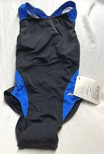 Dolfin blue and Black One piece Swim Suit - Picture 1 of 2
