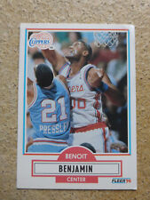 Fleer 90 NBA Basketball Card #84 Benoit Benjamin Center - Los Angeles Clipper