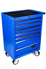 Professional Tool Chest Roller Cabinet 7 Drawer With Ball Bearing Runners - Blue