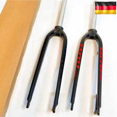 Forcella rigida bici LUTU QR 26/27,5/29" disco 1-1/8" dritta alluminio mtb forcelle - Immagine 1 di 4