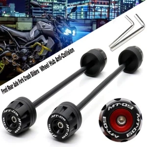 Front Rear Wheel Fork Slider Protector For YAMAHA MT-09 FZ-09 2014-2023 MT09 - Picture 1 of 6