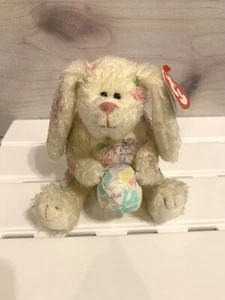 TY Beanie Baby Georgia the Rabbit 1993 with tags Movable Legs Plush Stuff Animal - Picture 1 of 6
