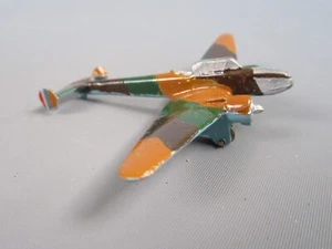 B381 Vintage Potez 630 Avion Bi Moteurs Camouflé WWII Jouet Aluminium 8.8 cm - Imagen 1 de 9