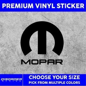MOPAR [VINYL STICKER]-for Car/Truck WINDOW-LAPTOP-FOLDER-YOU PICK COLOR/SIZE - Picture 1 of 6