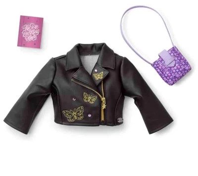 New American Girl Makena Accessories Complete~black jacket~purple purse NRFB NIB
