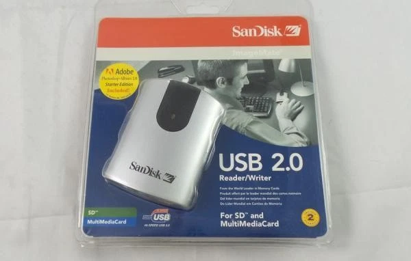 SanDisk ImageMate USB 2.0 Card Reader/Writer for SD/Multimedia Card (SDDR-93-07) - Image 1 of 1