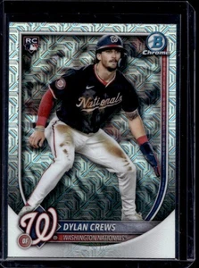 2025 Bowman Chrome Mega Box Dylan Crews RC Mojo Refractor Rookie #3 Nationals - Picture 1 of 2