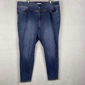 Lane Bryant Jegging Womens 20 Blue High-Rise Jeans Stretch Flex Magic Waistband - Picture 1 of 8