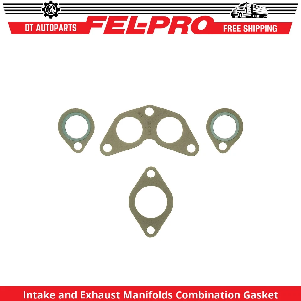 Junta combinada de colectores de admisión y escape Fel-Pro para Jeep CJ5A 66-68 2,2 L Foto 1 de 1