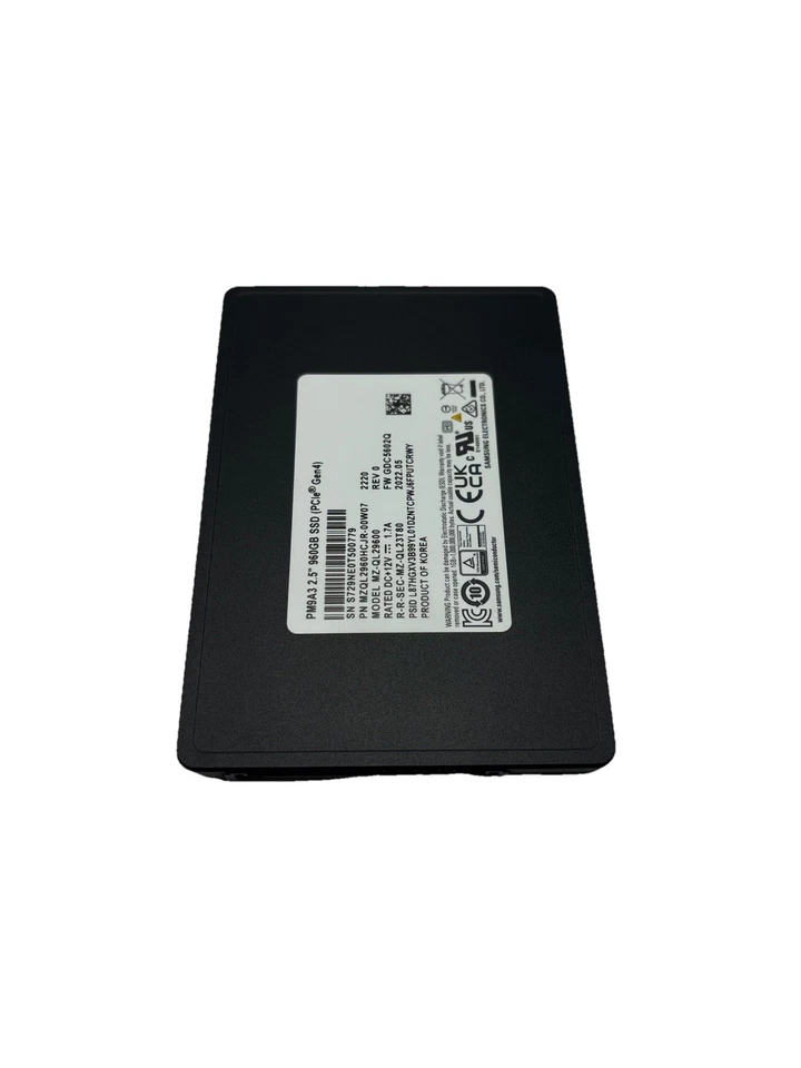 Samsung MZ-QL29600 PM9A3 960GB PCIe GEN4 NVME U.2 2.5" SSD - Image 1 of 3