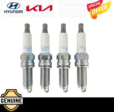 Bujía OEM 4 piezas 1887509085 para Hyundai Genesis G80 Santa Fe Kia K5 2,5 L Foto 1 de 2