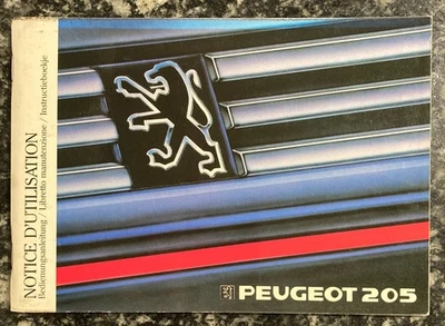 PEUGEOT 205 Libretto Uso e Manutenzione - Immagine 1 di 3