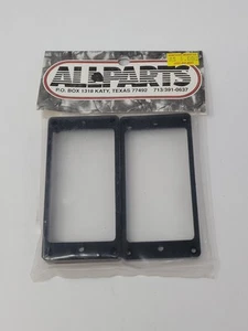 Allparts Humbucking Ring Set Curved Black for Gibson Guitar Plastic - Picture 1 of 3