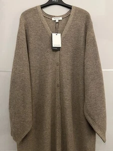 BNWT M&S Autograph merino & cashmere longline knit cardigan jumper XL 20-22  - Picture 1 of 15