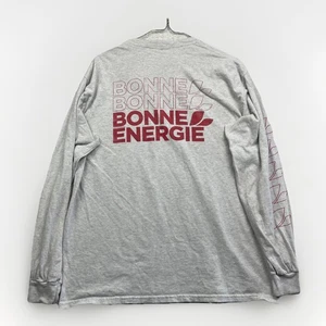 Guru Energy Long Sleeve Promo T-Shirt Men’s Sz L Gray Red Graphic Advertising - Imagen 1 de 14