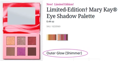 New! Limited-Edition† Mary Kay Eye Shadow Palette (Outer Glow ) - Image 1 of 3